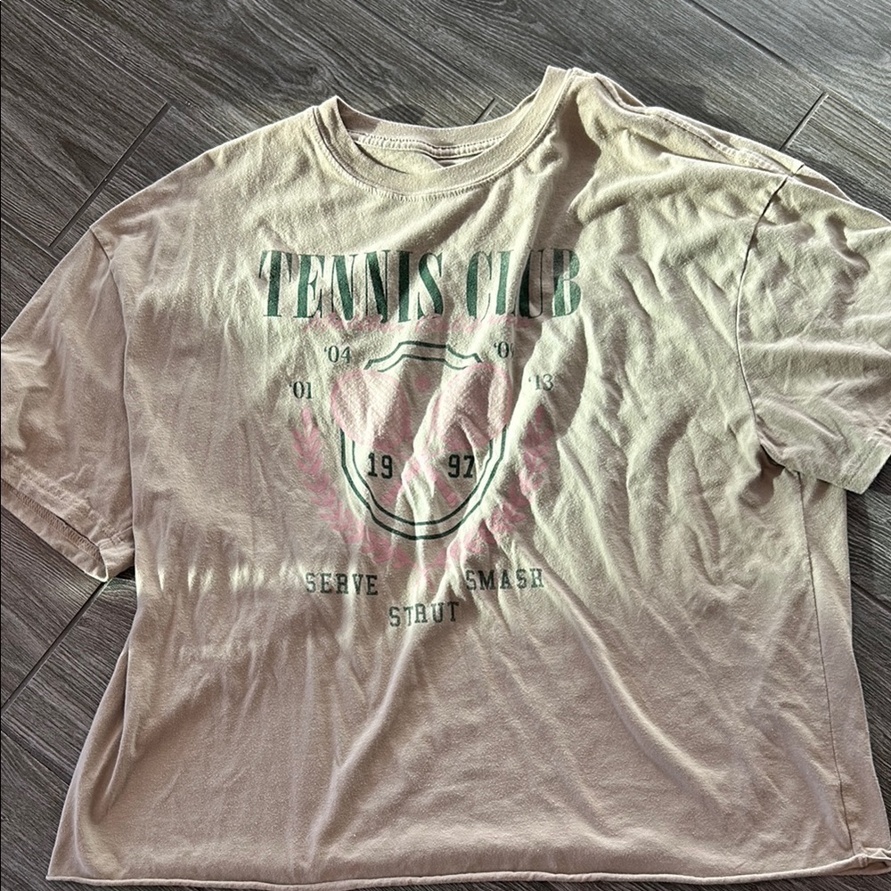 Fifth Sun Beige Tennis Club Graphic Tee - Picture 2 of 6